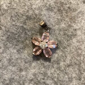 Elegant Pink Flower Pendant